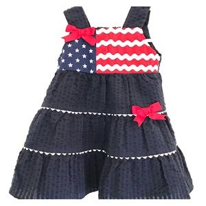 Baby Girl American Flag Dress